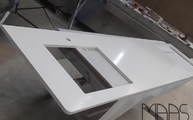 Produktion - Eternal Statuario Silestone Arbeitsplatte mit Ausschnitten