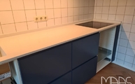 Küchenzeile mit Eternal Statuario Silestone Arbeitsplatte