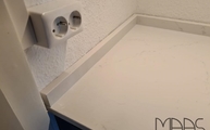 Eternal Statuario Silestone Arbeitsplatte und Wischleisten