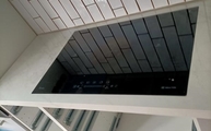 Ceranfeld in der Glem White Porcelanosa Arbeitsplatte