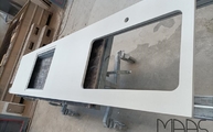 Produktion - Aeris Dekton Arbeitsplatte mit Ausschniten