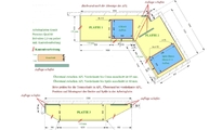 CAD Zeichnung der drei Granitplatten