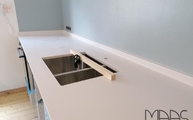 Spüle in der Blanco Zeus Extreme Silestone Arbeitsplatte