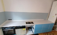 Blanco Zeus Extreme Silestone Arbeitsplatten und Wischleisten in Köln montiert