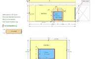 CAD Zeichnung der IKEA Küche in Köln mit K2 Arbeitsplatten