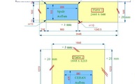 CAD Zeichnung der Granit Arbeitsplatten für die IKEA Küche