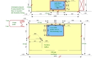 Zeichnung der zwei Quarzit Arbeitsplatten