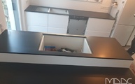 IKEA Küche in Köln mit Negro Tebas Silestone Arbeitsplatten