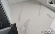 Marmoroptik der Statuario Michelangelo Level Keramik Arbeitsplatten