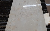 Produktion - Marmor Treppen Jura Gelb mit Bohrungen