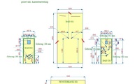 CAD Zeichnung der Marmor Rückwände