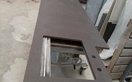 Produktion - Keranium Dekton Arbeitsplatte mit Ausschnitt