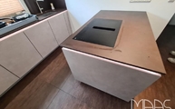 Kücheninsel mit Keranium Dekton Arbeitsplatte