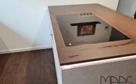 Ceranfeld in der Keranium Dekton Arbeitsplatte