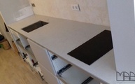 Polierte 5000 London Grey Caesarstone Arbeitsplatte