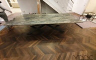 Granit Tischplatte Fusion mit gerundeten Ecken