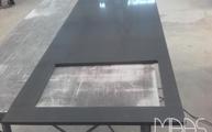 Produktion - Marengo Silestone Arbeitsplatte mit Ausschnitt