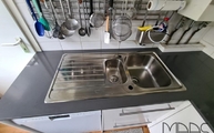 Marengo Silestone Arbeitsplatte mit Edelstahlspüle
