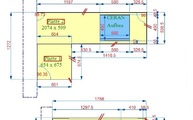 CAD Zeichnung der Schiefer Arbeitsplatten