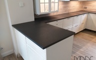 Nero Assoluto India Granit Küchenarbeitsplatten in 3,0 cm Stärke