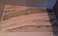 Marmorplatte silikoniert - Onyx Starlicia