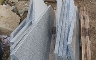Granit Treppen und Sockelleisten Padang Cristallo TG 34 in Köln geliefert