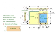 CAD Zeichnung des Küchenelements in Köln