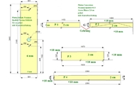 CAD Zeichnung der Platten für das Badezimmer