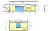 Zeichnung der Silestone Arbeitsplatten und Wischleisten