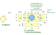 CAD Zeichnung des Level Keramik Waschtischs