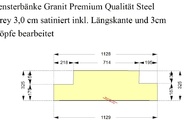 CAD Zeichnung der Granit Fensterbank