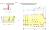 CAD Zeichnung der Steel Grey Granit Treppen und Podeste