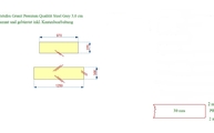 CAD Zeichnung der Steel Grey Granit Trittstufen