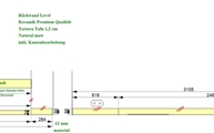 Zeichnung der Wischleisten und Fensterbank