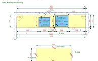 CAD Zeichnung der zwei Keramikarbeitsplatten