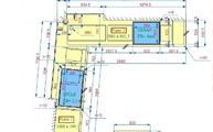 CAD Zeichnung der Dekton Arbeitsplatten