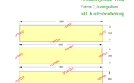 CAD Zeichnung der Marmor Tischplatten