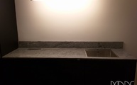 Viscont White Granit Arbeitsplatte auf der Küchenzeile