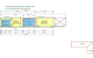 CAD Zeichnung der Dekton Arbeitsplatten