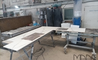 Produktion - Calacatta Oro Infinity Arbeitsplatten mit Ausschnitten