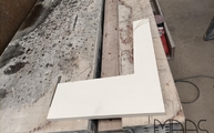 Produktion - Calacatta Oro Infinity Arbeitsplatte