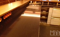 Montage in Kronberg im Taunus der 3100 Jet Black Caesarstone Arbeitsplatten