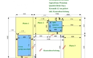 CAD Zeichnung der drei SapienStone Arbeitsplatten