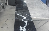 Produktion - Nero Marquina Marmor Fensterbank