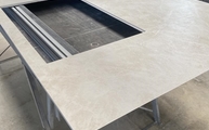 Produktion - Ars Beige Porcelanosa Arbeitsplatte mit Ausschnitt