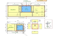 CAD Zeichnung der Porcelanosa Arbeitsplatten in Laatzen