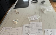 Kücheninsel mit Neural Dekton Arbeitsplatte