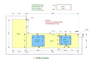 CAD Zeichnung der zwei Quarz Arbeitsplatten