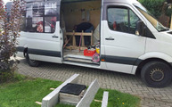 Granit Rosa Beta Fensterbänke, Treppen und Fliesen wurden in Leipzig geliefert