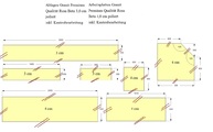 AutoCad Zeichnung der Granit Arbeitsplatten Rosa Beta mit polierter Oberfläche und 4,0 cm Stärke